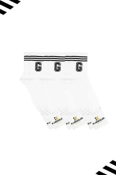 KARDEŞLER ÇORAP Унисекс тенис чорапи с шарка на буквата G (LETTER SOCKS) 3 чифта