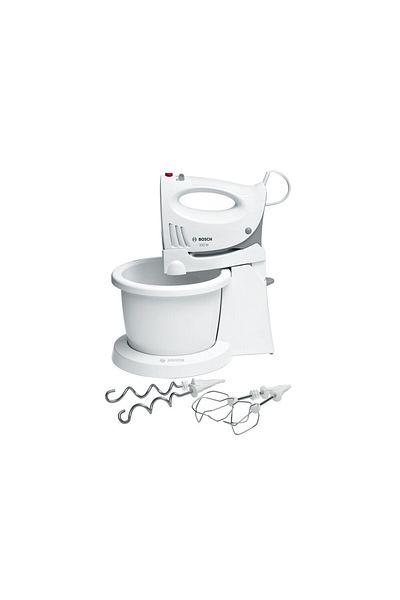 Bosch Hand Mixer With Bowl, Two Stainless Steel Turbo Whisks, 350 Watts - MFQ3555GB 1 Year Warranty