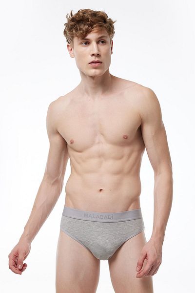 Malabadi Men's Gray Modal Slip Panties Set of 5 - 5m080