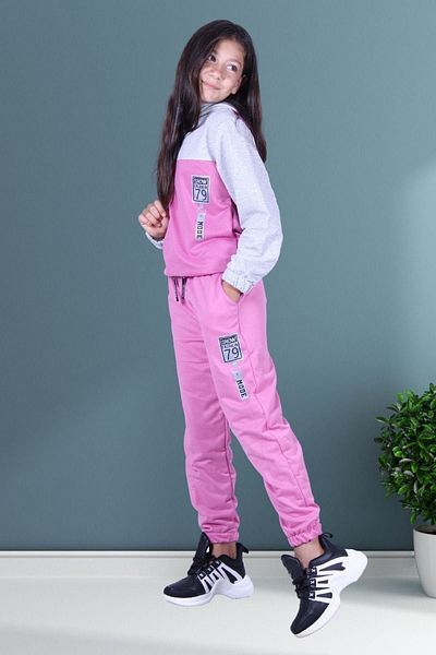 FYK COLLECTİON Σετ ροζ αθλητικής φόρμας Snow Fashion Printed Girl
