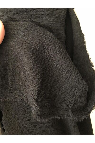 turkanlarhome ΠΛΕΚΤΟ ΣΥΝΤΡΟΦΙΚΟ ΥΦΑΣΜΑ ΛΙΚΡΑ ΔΙΠΛΟ ΜΑΥΡΟ (CROP-BLUZ-PANT-ELBİSE ETC)