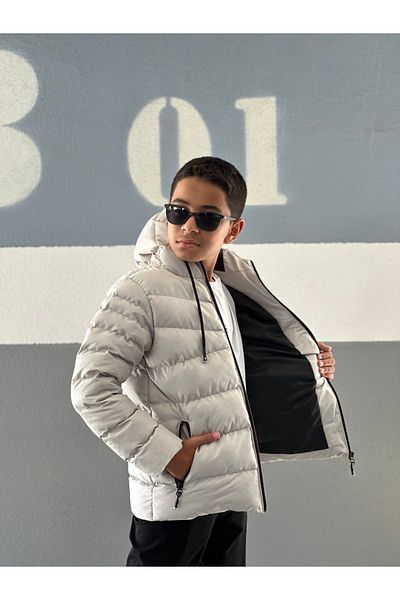 DOXGER Palton puf pentru copii de iarnă - Design confortabil și elegant
