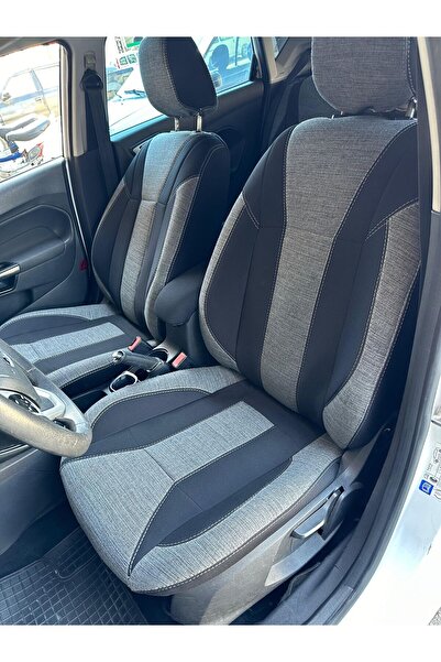 Atlas Oto Giyim غطاء مقعد مصنوع حسب الطلب مناسب لسيارة موديل Fiesta 2013-2016