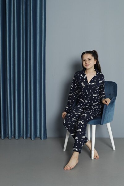 IŞILAY HOMEWEAR طقم بيجامة نادل بناتي - Gez Boy