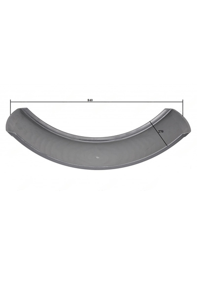 TÜMOSAN Tümosan Uyumlu Ön Çamurluk Plastiği Tek Çeker 270x840 (0-7256283)