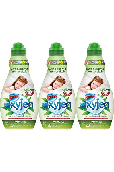 Bingo Oxjyen Yumuşatıcı Konsantre 1320ML Parfümsüz (3 Lü Set) (165 Yıkama)