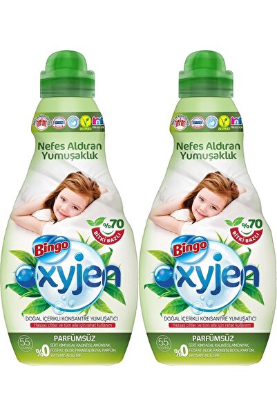 Bingo Oxjyen Yumuşatıcı Konsantre 1320ML Parfümsüz (2 Li Set) (110 Yıkama)