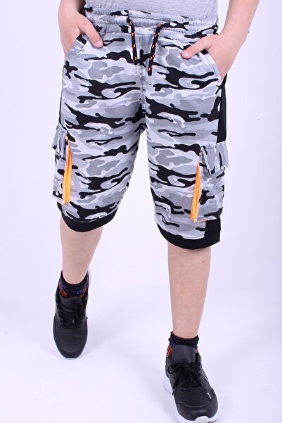 FYK COLLECTİON Dečački Kamuflažni dezen Kapri - Tekst Štampano i strana Sa de...