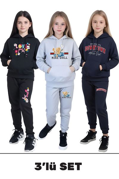 FYK COLLECTİON ΚΟΡΙΤΣΙΑ ΚΟΡΙΤΣΙΑ ΚΟΥΚΟΥΛΑ-ΤΣΕΠΗ 3 ΤΕΜΑΧΙΑ ΣΕΤ ΦΟΥΤΕΡ ΜΕ ΕΚΤΥΠΩΣΗ