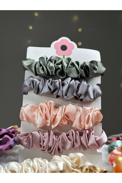 Chocuk طقم إبزيم نسائي من الساتان للموسم الجديد - 4 قطع مطاطية