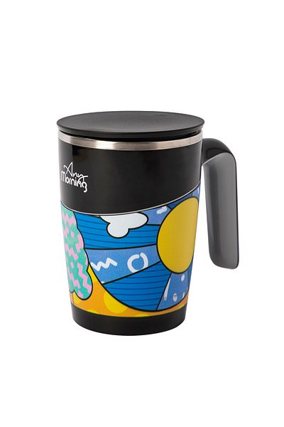 Any Morning Thermobecher mit Henkel und Deckel, Coffee to go Becher, 470 ml