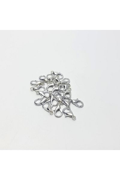 Yüksel Boncuk Silver Plated Parrot Clip (20 Pcs)