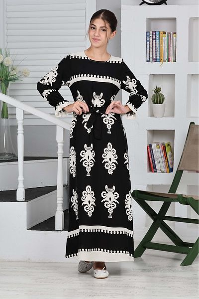 Asortik Kids Rochie lungă Hijab 100% bumbac pentru fete