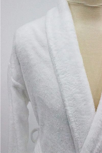 Tekstil Home Λευκό μπουρνούζι Unisex 100% βαμβακερό λευκό