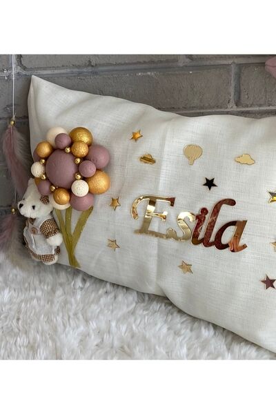 NeşeliAtölyem Ayıcıklı Bubble Bebek Takı Yastığı Takı Yastık