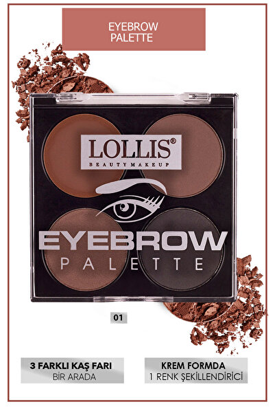 Lollis Eyebrow Palette 01 / Kaş Farı Paleti 01