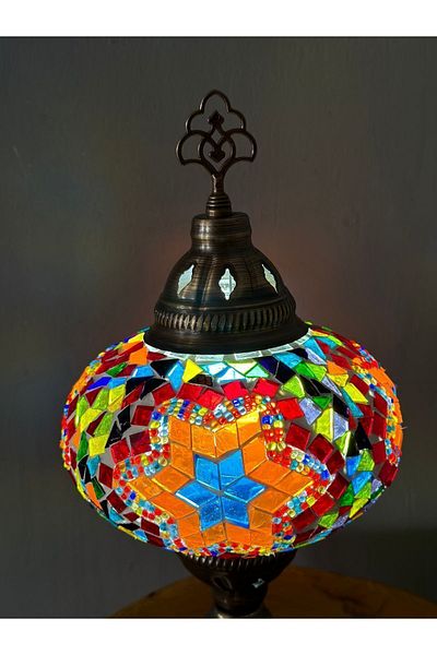 CYL Mosaic Patterned Authentic Dress - Table and Lampshade