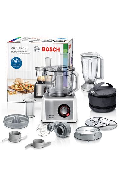 Bosch Food Processor MC812S734G Multi-Talent 8, 3.9L capacity, Brushed Stainless Steel 1 Yr Warranty