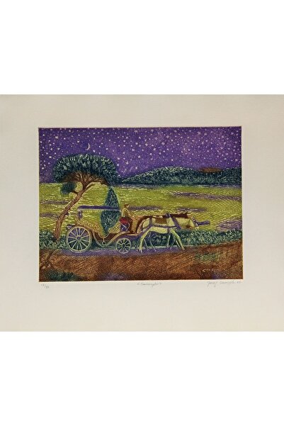 artoloji Yavuz Saraçoğlu - Samanyolu - Gravür - 39x46 cm