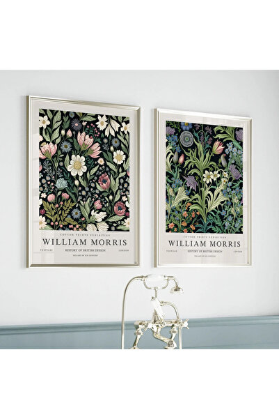 SUZY ART William Morris Çerçevesiz Poster Duvar Tablosu Poster Dekoratif Çerç...