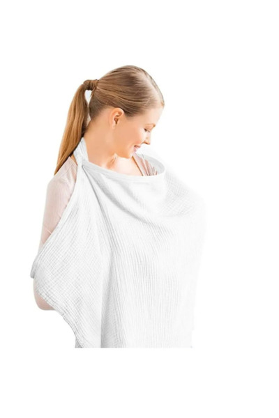 mommüslin Βαμβακερή ποδιά θηλασμού 4 στρώσεων από βιολογική μουσελίνα - Multi...