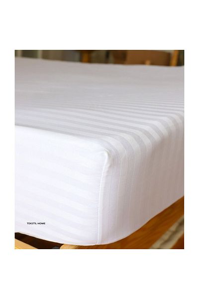 Tekstil Home Σετ Παπλωματοθήκη Νεανική και Παιδική Σειρά Μονή 120x200 Ριγέ Σατέν με ελαστικά σεντόνια Όλα τα χρώματα