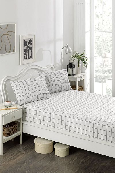 Eponj Home Double Gray Artus Sheet Set - Pes Elastic