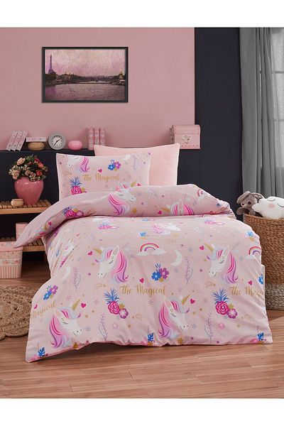 Eponj Home Față de pernă combinată magică roz din 2 piese