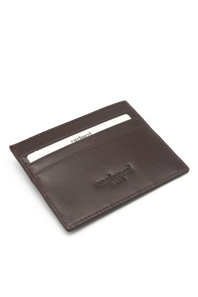 Cacharel Unisex Καφέ Δερμάτινη Καρτοθήκη - Crocodile 0244B8K