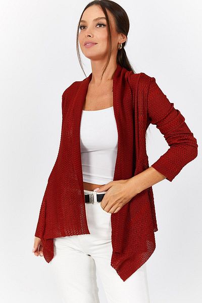 armonika Women's Tile Hole Loose Cardigan Arm-22K001058