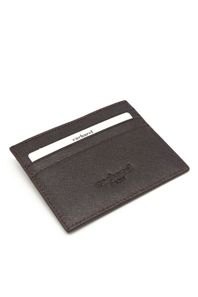 Cacharel Unisex Καφέ Wint Δερμάτινη θήκη για κάρτες - 0244W18