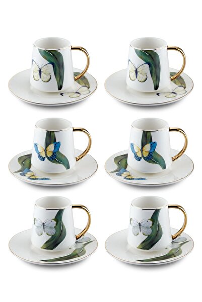 The Mia Folium 6-Person Turkish Coffee Cup Set