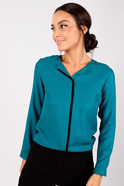 armonika Жіноча блузка Petrol Her Bias Arm20K001023