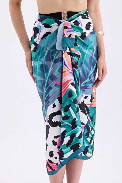 Paragon Shiny Soft Fabric - Hijab Pareo, Long Inner No-Show Beach Clothing (150CM * 95CM)