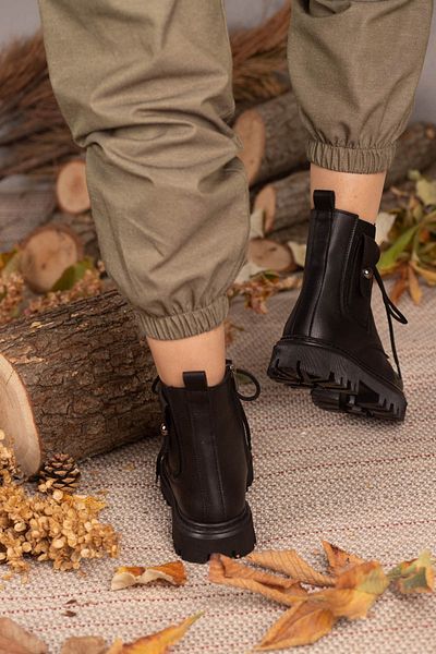 armonika FLR04 POCKET BUCKLE SIDE ZIPPER THICK SOLE POSTAL BOOTS