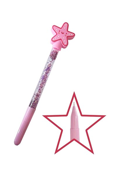 Cem Dolphın Deniz Yıldızı Başlıklı Jel Kalem Pembe