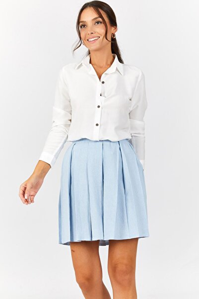 armonika Női babakék rövid, lobogó szoknya ARM-22K001013