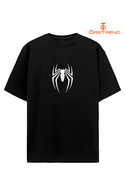 ÖRSTREND Unısex Kadın Erkek Örümcek Adam / Spiderman Baskılı Oversize Tişört