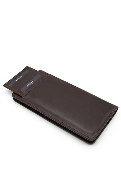 Pierre Cardin Men's Leather Wallet Brown Analin - 11055d06