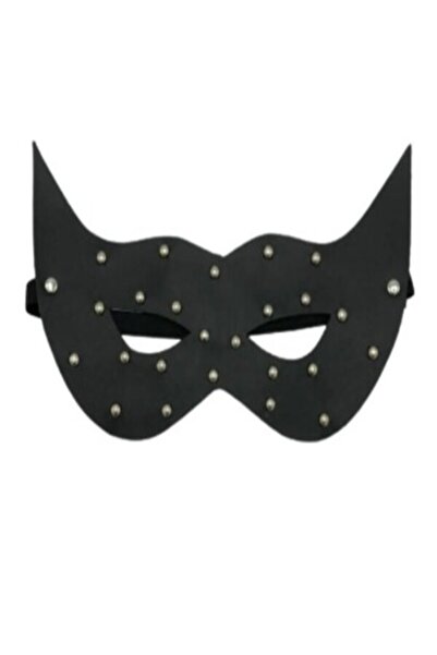 Fantezi Siyah Deri Maske