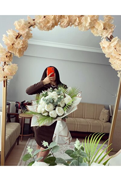 Z&B FLOWERS Kız İsteme Çiçeği Şakayık Buketi Gelin Buketi,isteme Çiçeği Söz Ç...