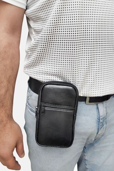 Lederax Hakiki Deri Kemere Takılan Büyük Boy Telefon Kılıfı 18 X 10 Cm
