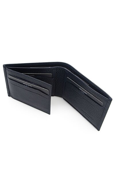 Pierre Cardin Navy Blue Leather Floater Men's Wallet - 3234a38