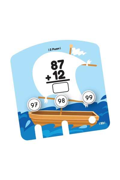 yükselen zeka - Matematik Kutusu - Toplama Çıkarma Öğreten Oyuncak  5 - 10 Yaş