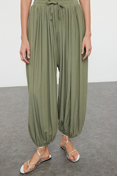 Trendyol Collection Khaki Woven Trousers Tbess24Pl00023