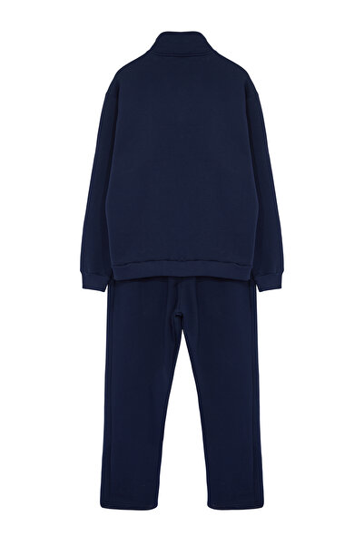 Trendyol Collection Σετ αθλητικής φόρμας με φερμουάρ με φερμουάρ με φερμουάρ σε μπλε μπλέ - TMNAW25EM00001