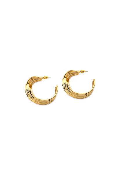 Twist Amorphous Hoop Earrings - Stylish and Useful