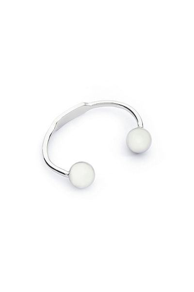 Twist Beaded Metal Bracelet