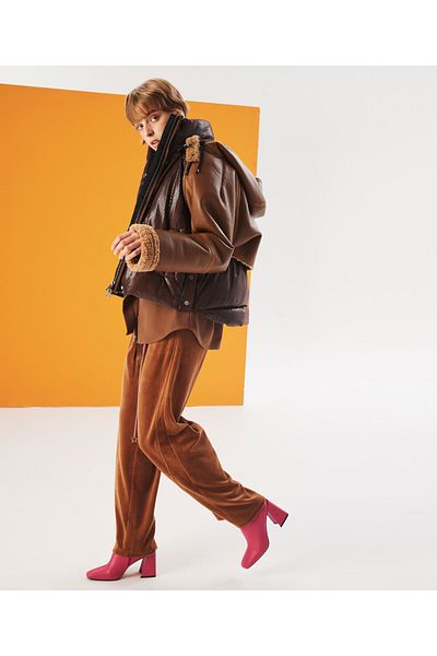 Twist Brown Woven Coat