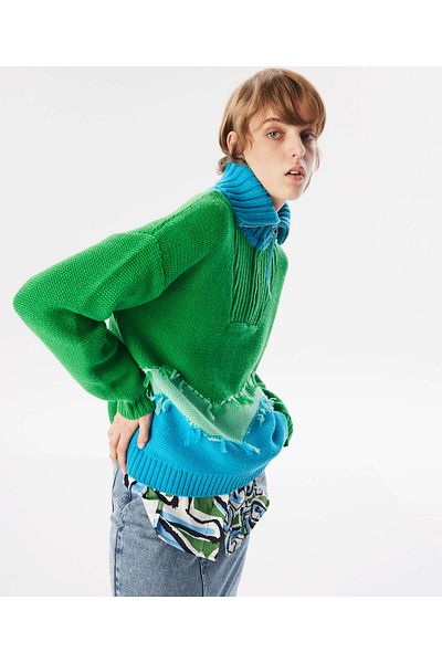 Twist Green Knitwear Sweater